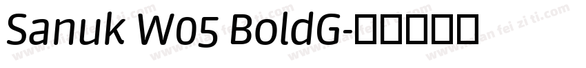 Sanuk W05 BoldG字体转换